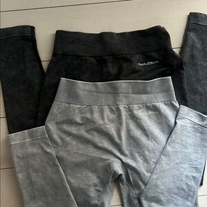 Kids Leggings - Black and Gray